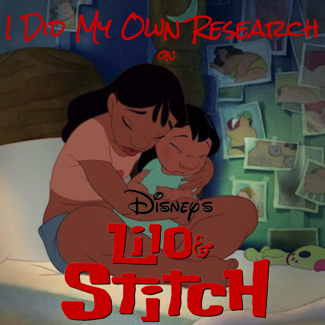 A screenshot from Lilo and Stitch featuring Nani and Lilo hugging.